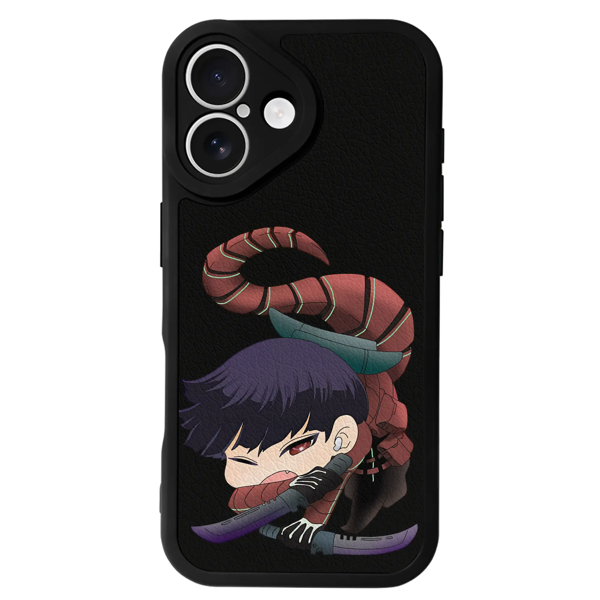 怪獣8号 グッズ,保科宗四郎 - IPhone 16シリーズ対応 ・ シリコンスマホケース ・ レザー調 ・ 高精度フィット ・ 耐衝撃 ・ ワイヤレス充電対応 ・ 精密カット